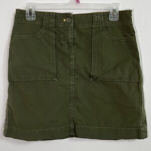Jcrew 2006 Y2K army green mini skirt